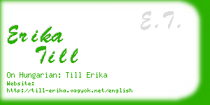 erika till business card